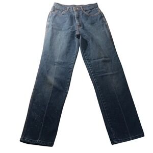 Gitano‎ Vintage High Waisted Straight Leg Jeans Womens Size 10 Distressed Bleach